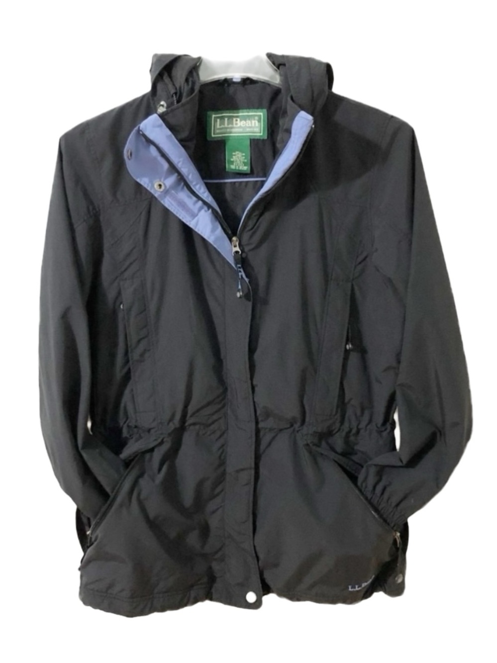 L. L. Bean Three in One -Shell Only- Jacket Layering Full Front Zip Cinch Waist